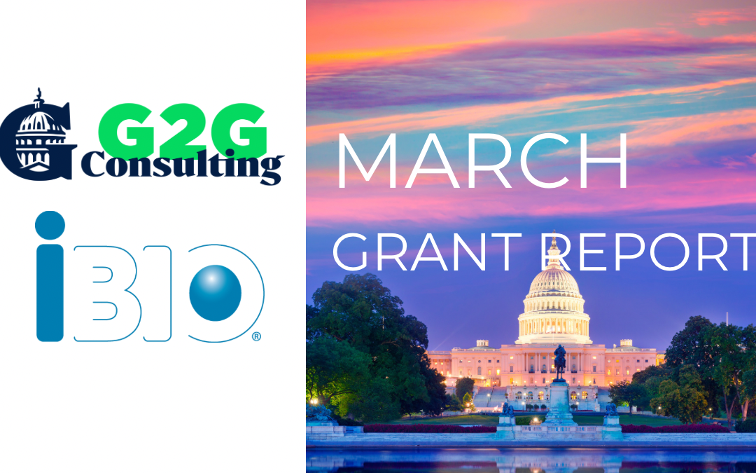 IBIO Member March Grant Report from G2G Consulting